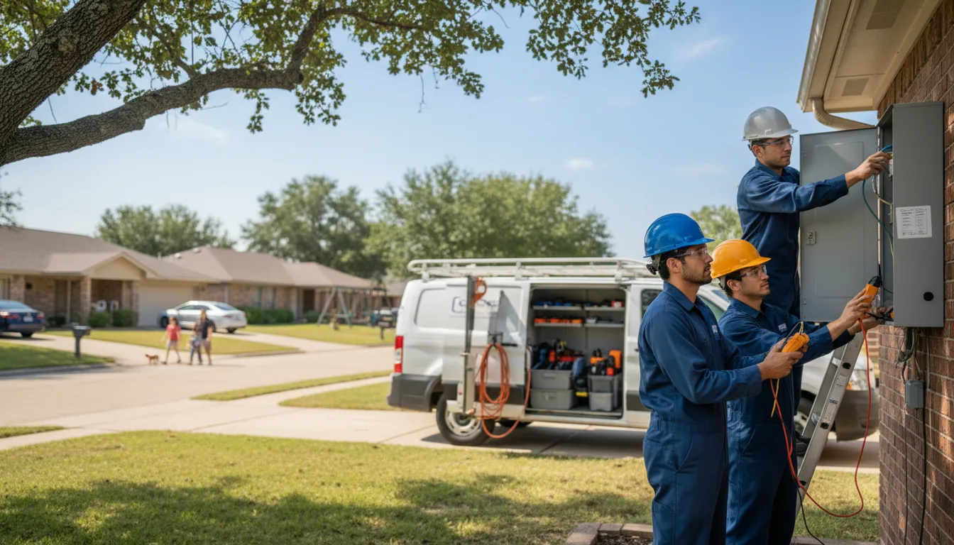 Certified electrician providing emergency electrical services in Sparks, OK